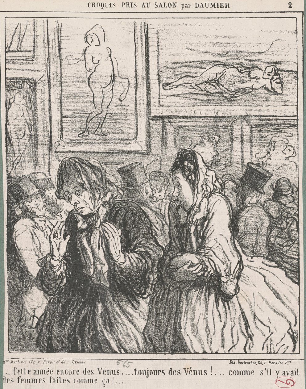 This Year Again Some Venuses... by Honoré Daumier