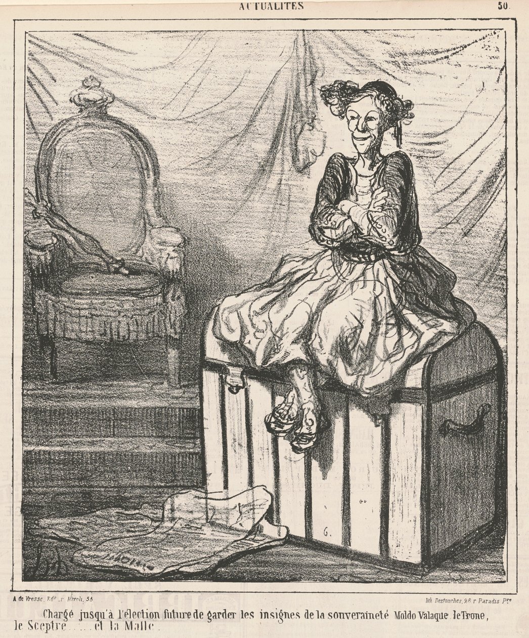 Charged with Guarding the Insignia of Sovereignty by Honoré Daumier