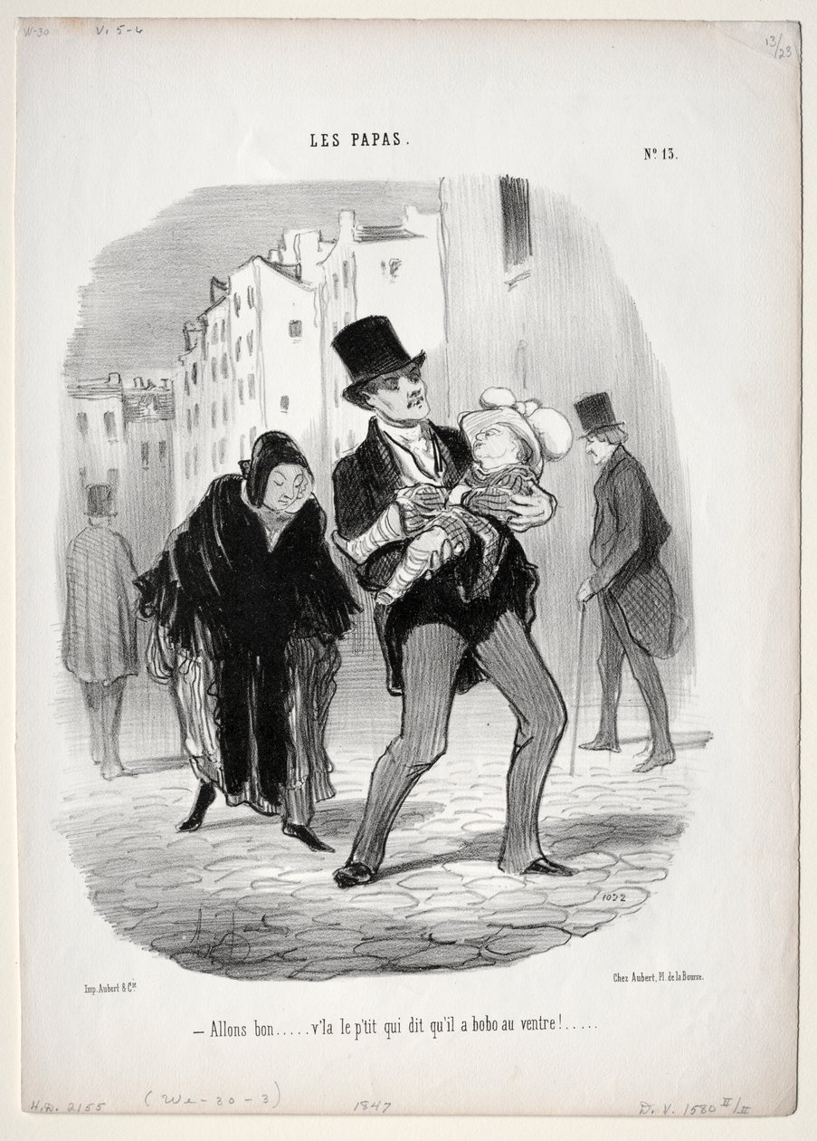 Come along, dear... by Honoré Daumier