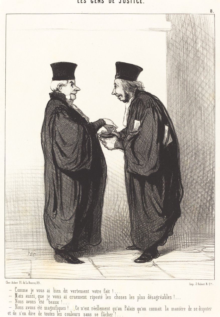 As I Told You Off Sharply! by Honoré Daumier