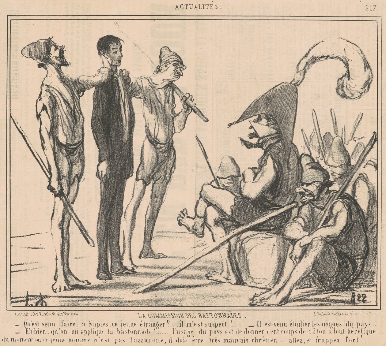 Commission of the Beatings by Honoré Daumier