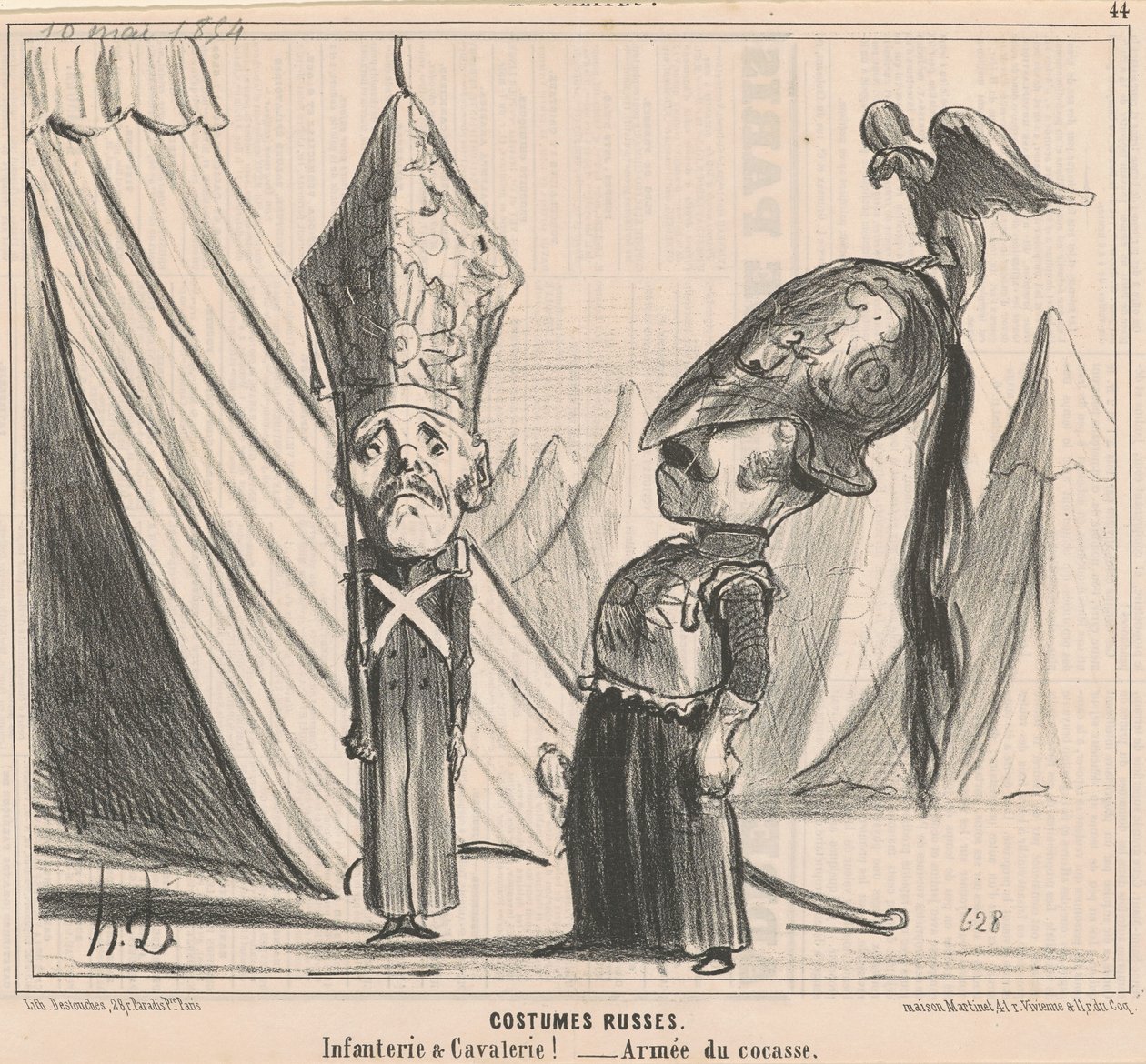 Russian Costumes by Honoré Daumier