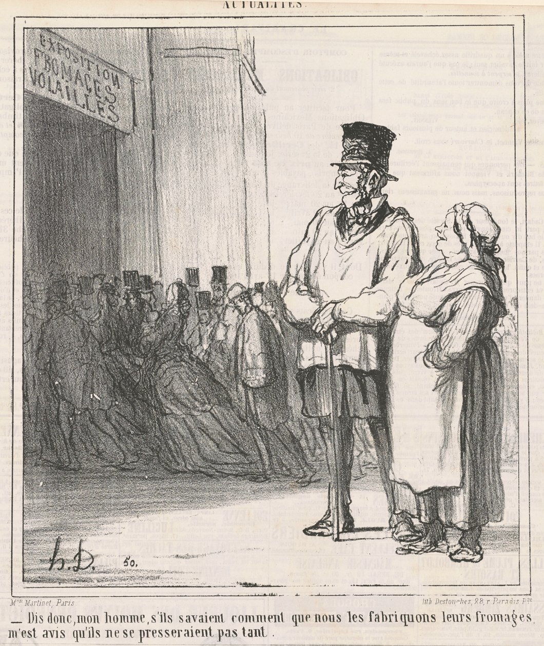 So Tell Me, My Man, If They Knew by Honoré Daumier