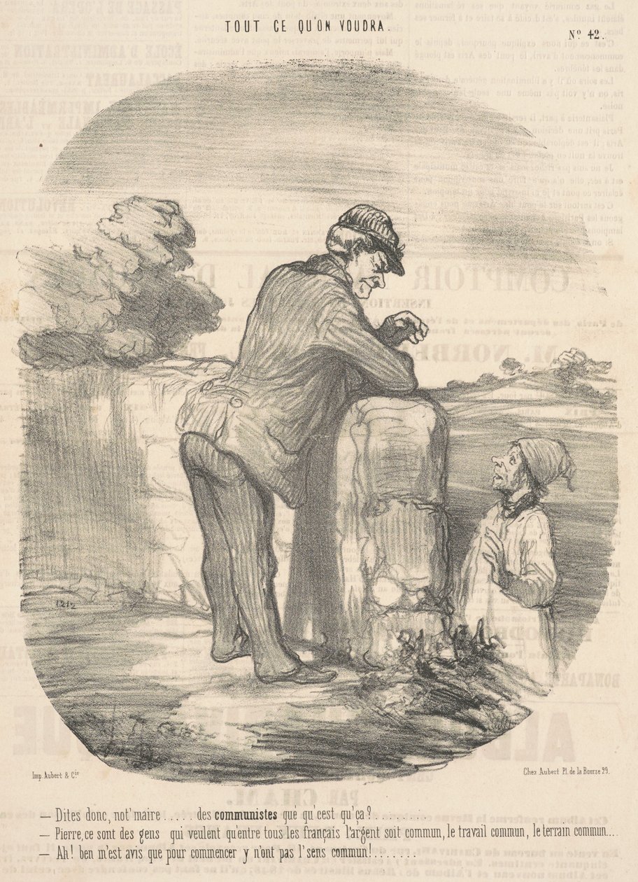 So, Mr. Mayor... what are communists? by Honoré Daumier