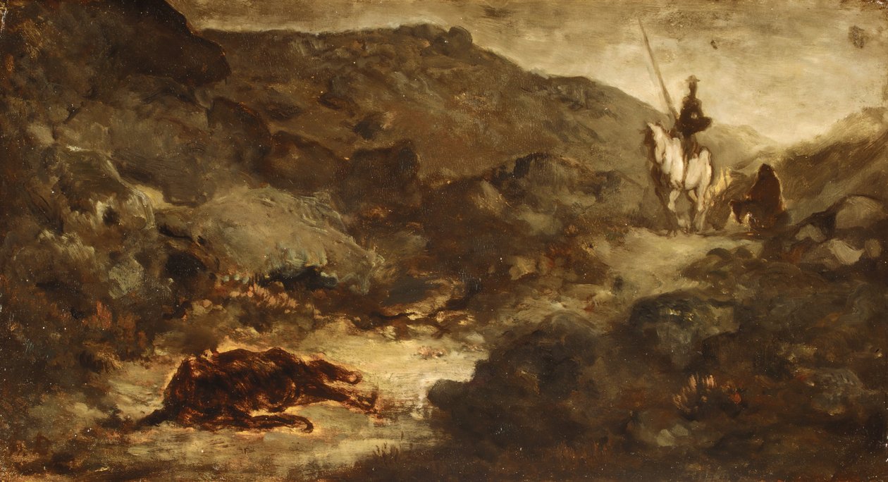 Don Quixote and the Dead Mule by Honoré Daumier