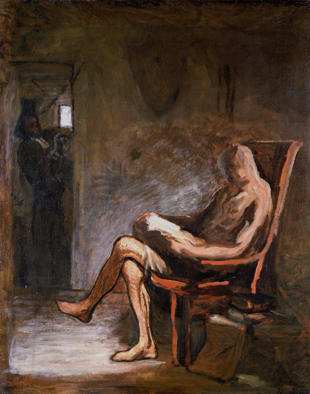 Don Quixote reading, 1865-67 by Honoré Daumier
