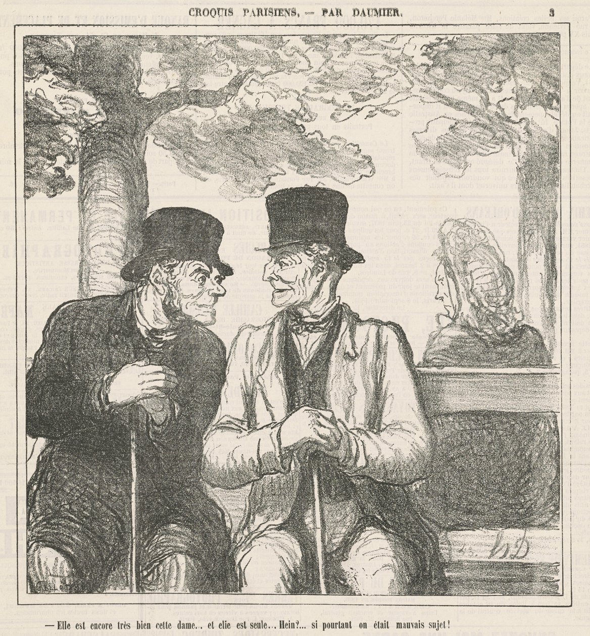 She Is Still Very Well, This Lady... by Honoré Daumier