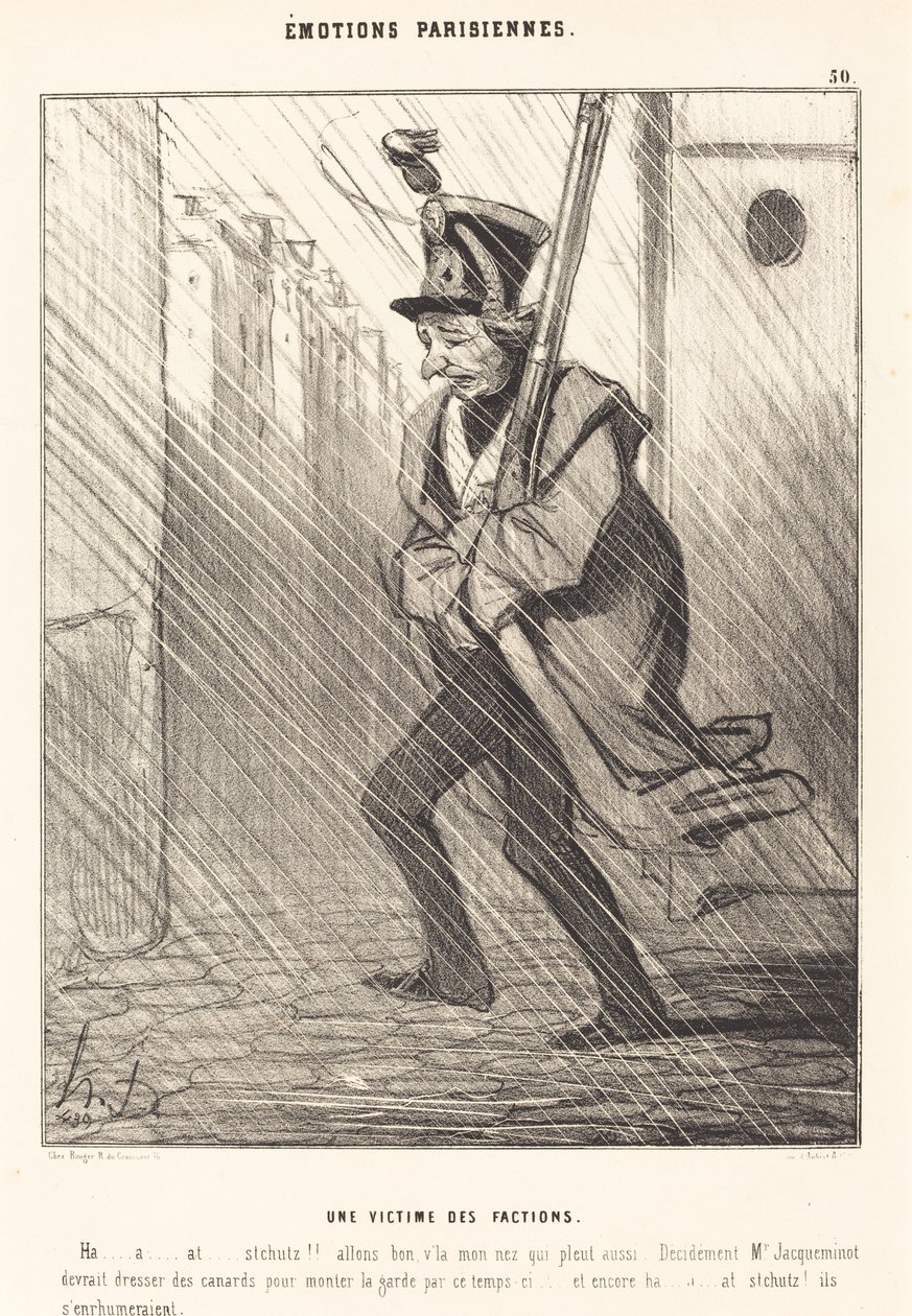 Parisian Emotions: A Victim of the Factions by Honoré Daumier