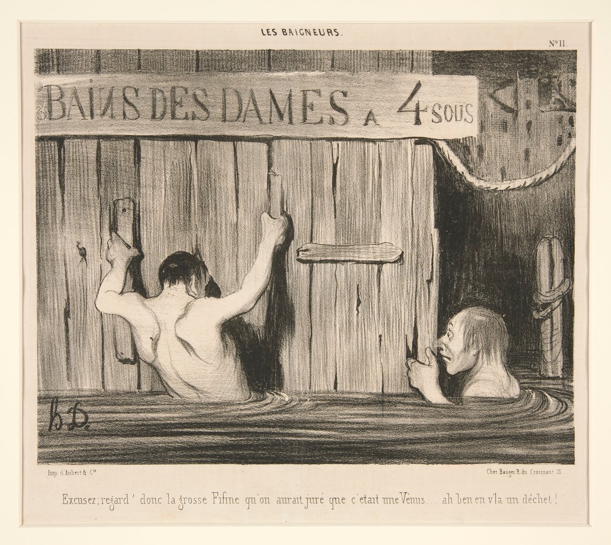 Excusez; Regard by Honoré Daumier