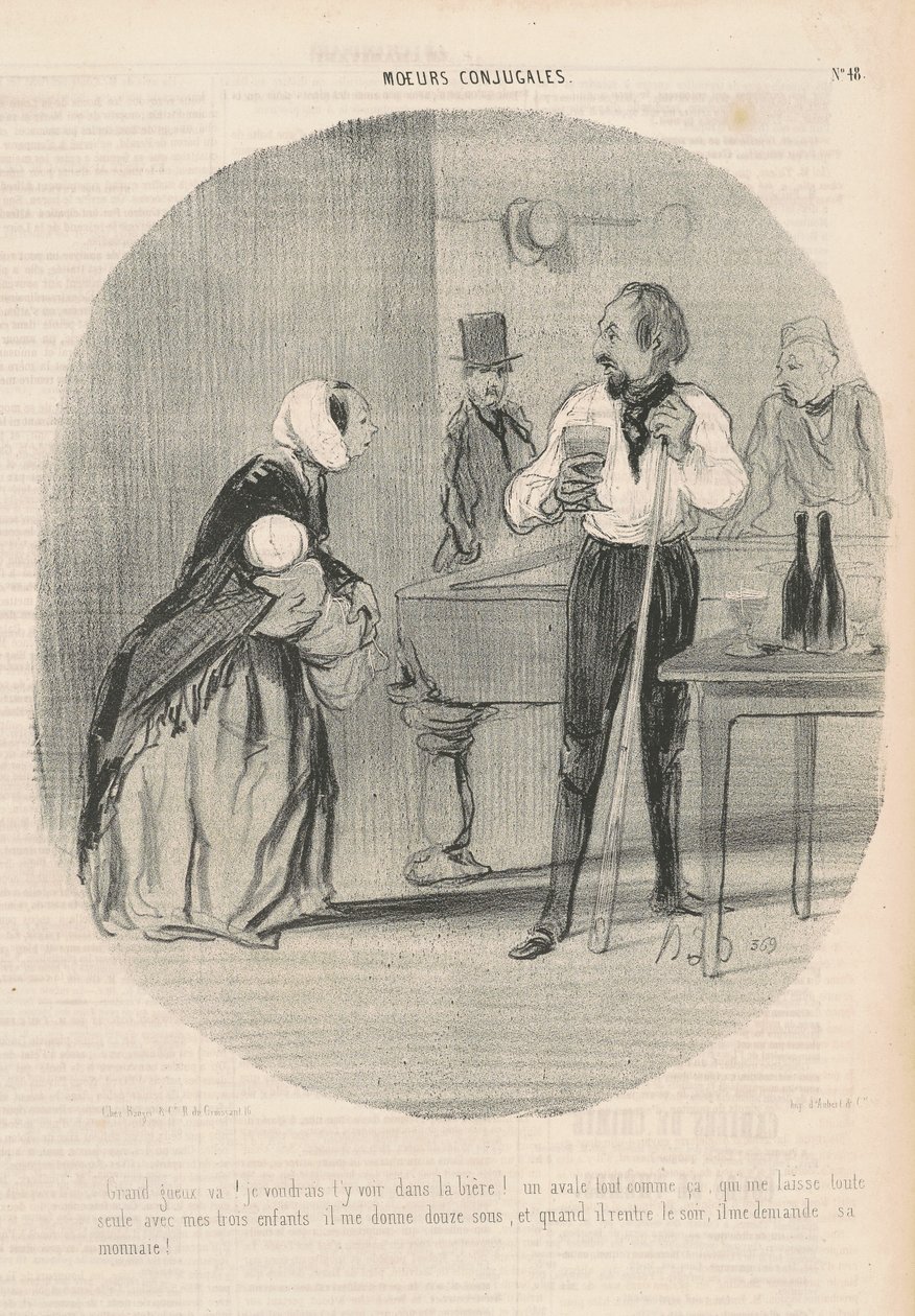 Big Rogue! I would like to see you there by Honoré Daumier