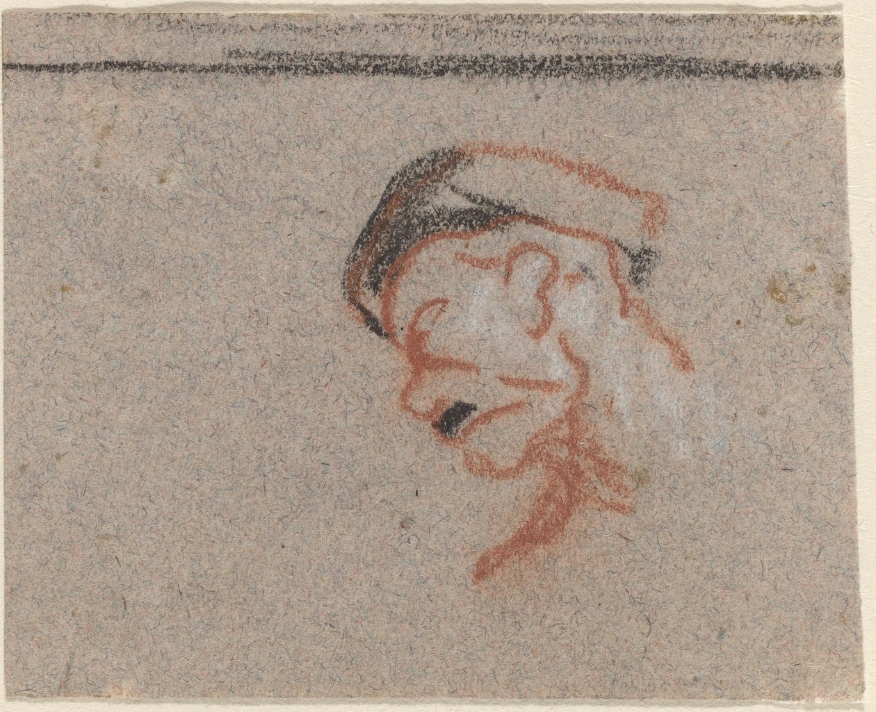 Head of a Man by Honoré Daumier