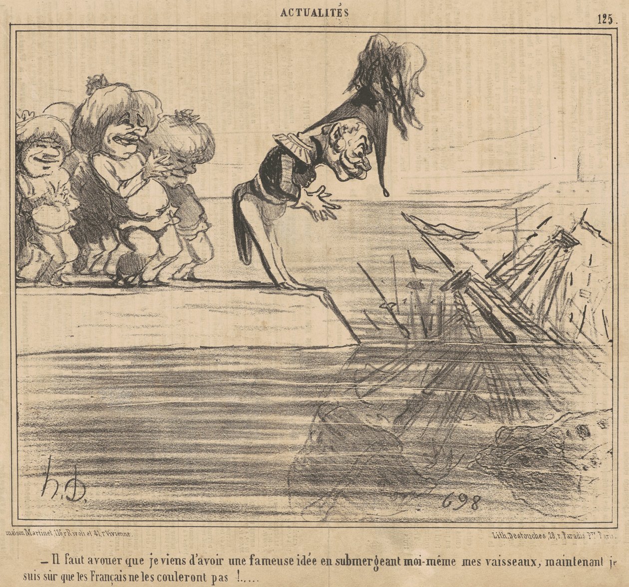 I must admit I just had a... by Honoré Daumier