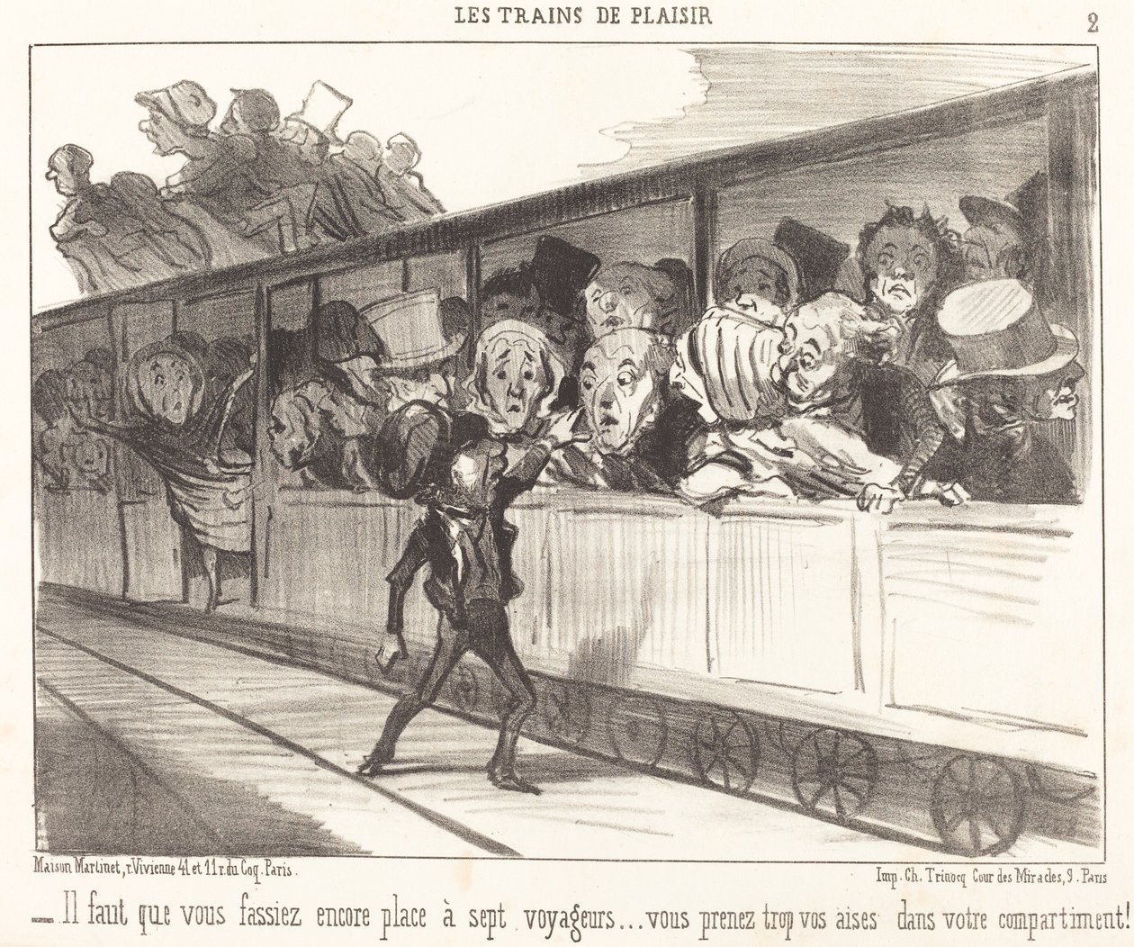 You Must Make Room Again... by Honoré Daumier