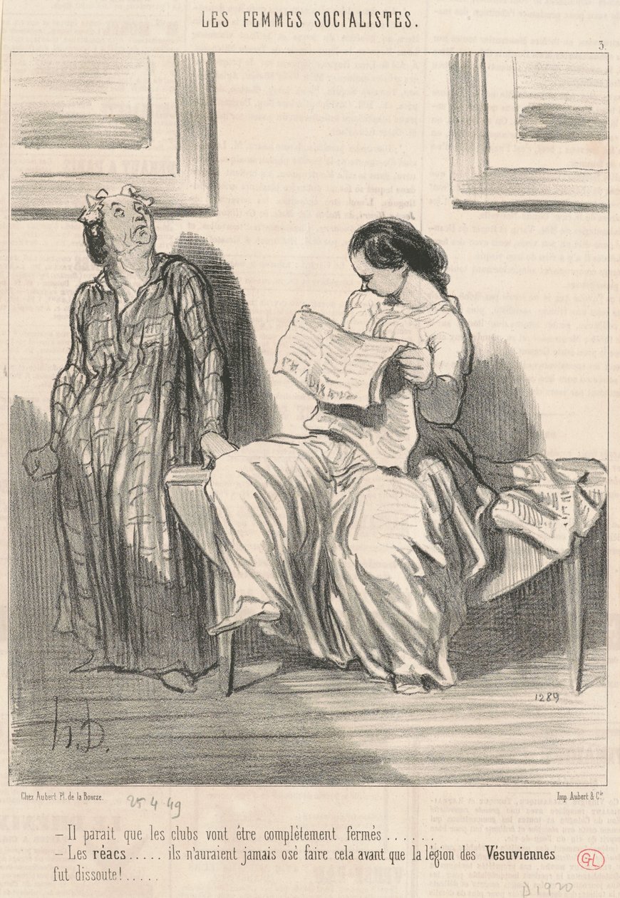 It seems that the clubs are going to be... closed... by Honoré Daumier