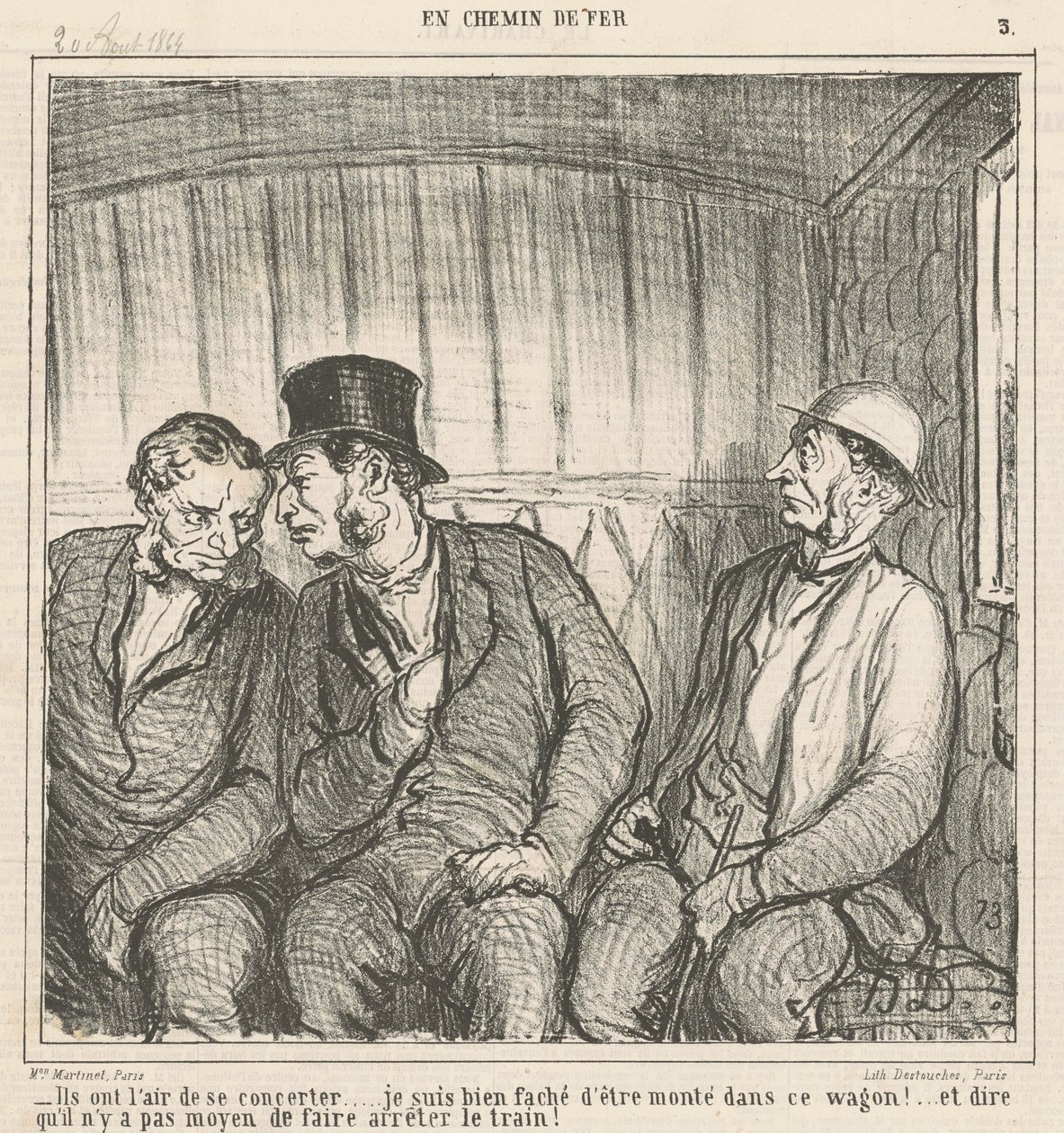 They seem to be consulting... by Honoré Daumier