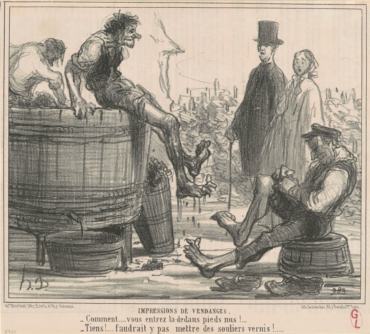 Impressions of the Harvest by Honoré Daumier