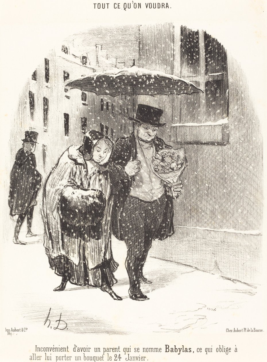 The Inconvenience of Having a Relative Named Babylas... by Honoré Daumier