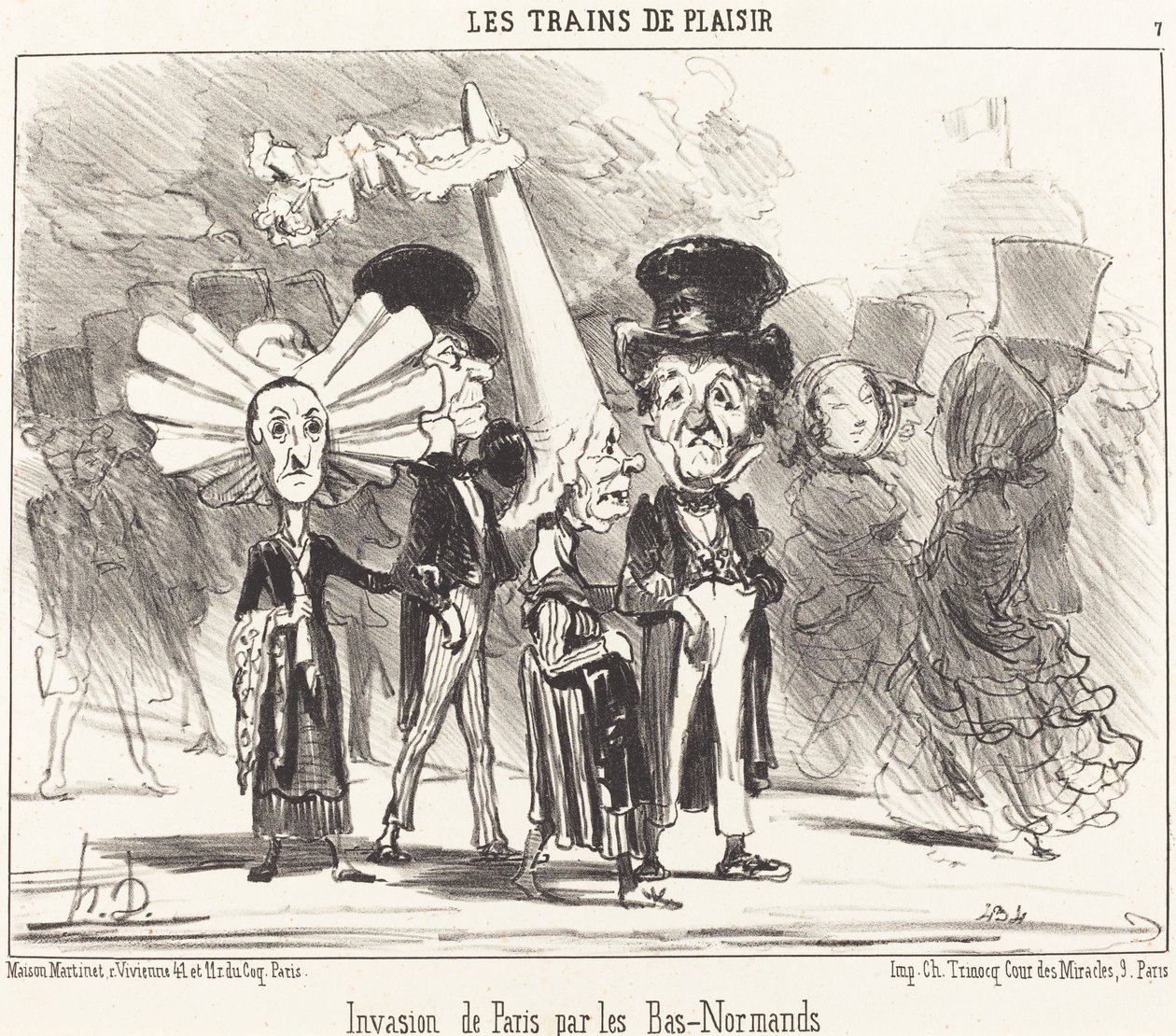 Invasion of Paris by the Bas-Normans by Honoré Daumier