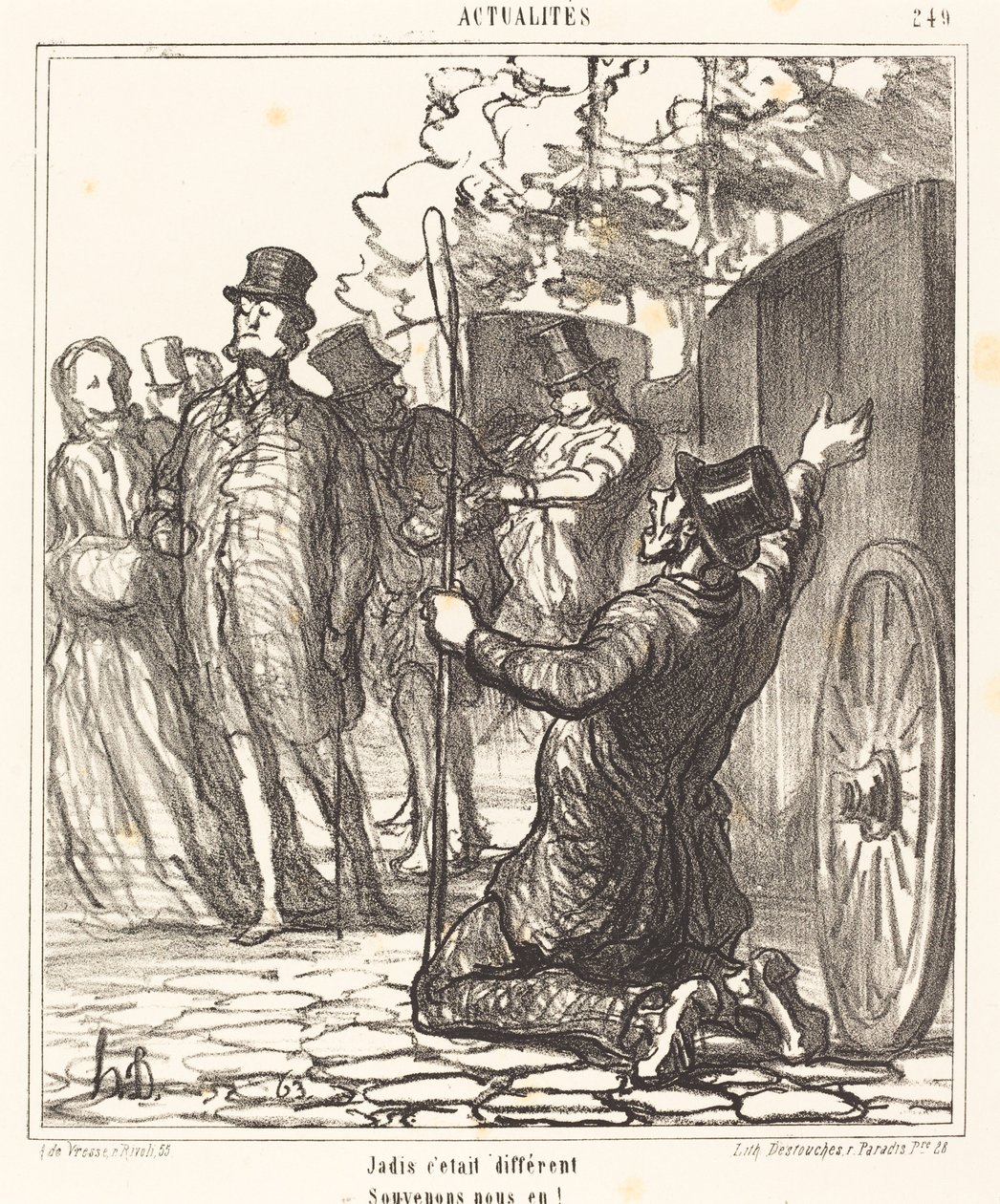 It Was Different Before by Honoré Daumier