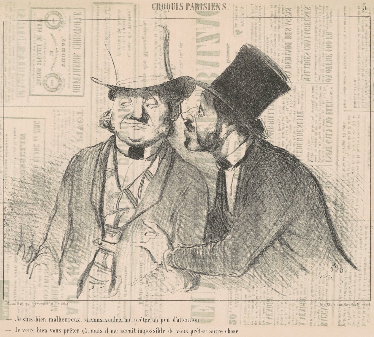 I Am Very Unhappy, If You Want by Honoré Daumier