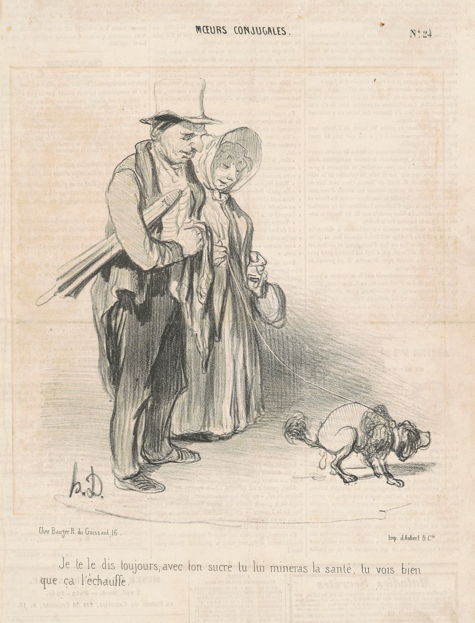 I always tell you, with your sugar... by Honoré Daumier