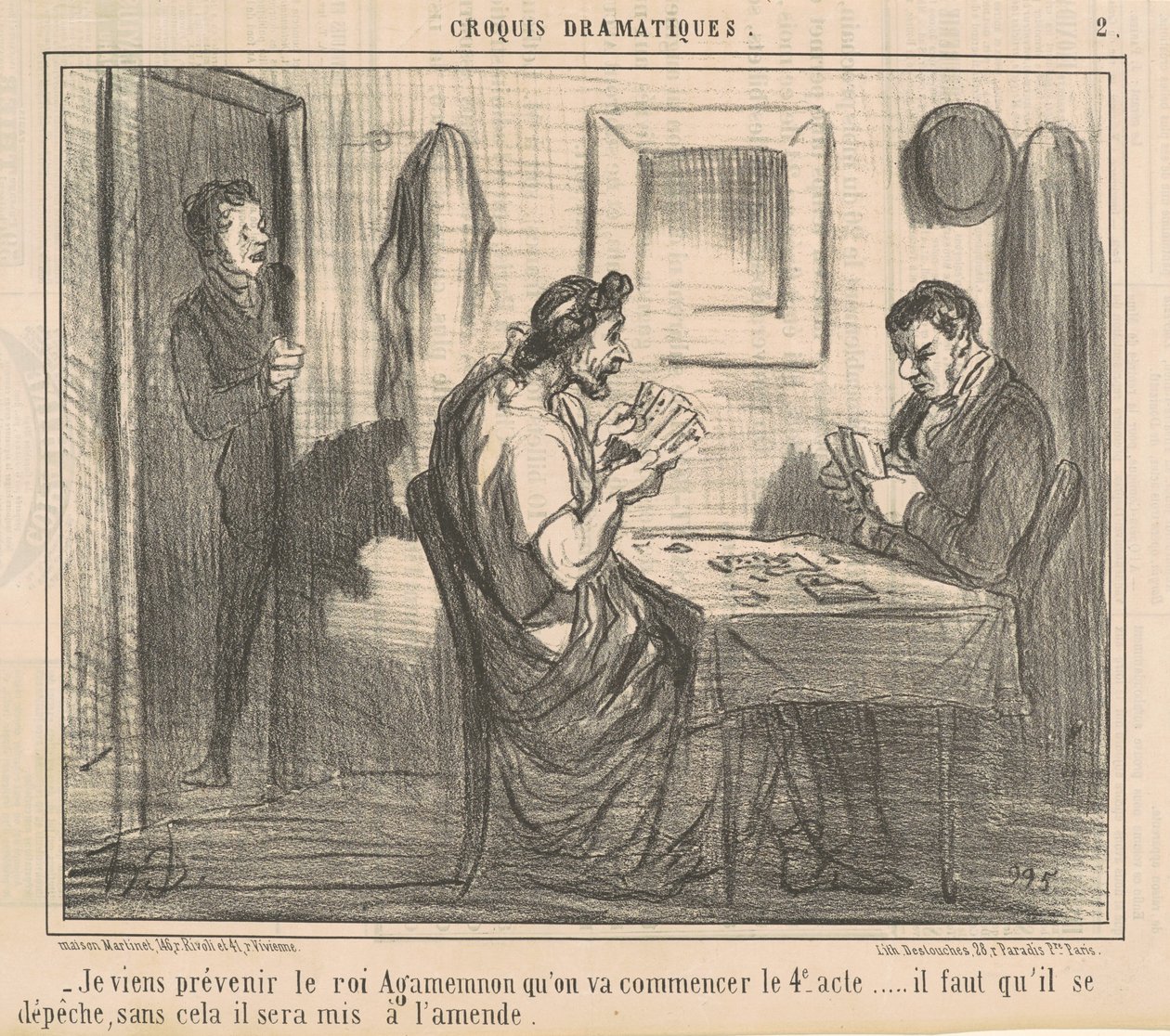 I come to warn King Agamemnon ... by Honoré Daumier