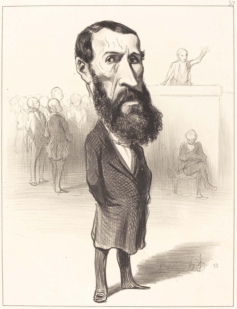Jean-Louis Greppo by Honoré Daumier