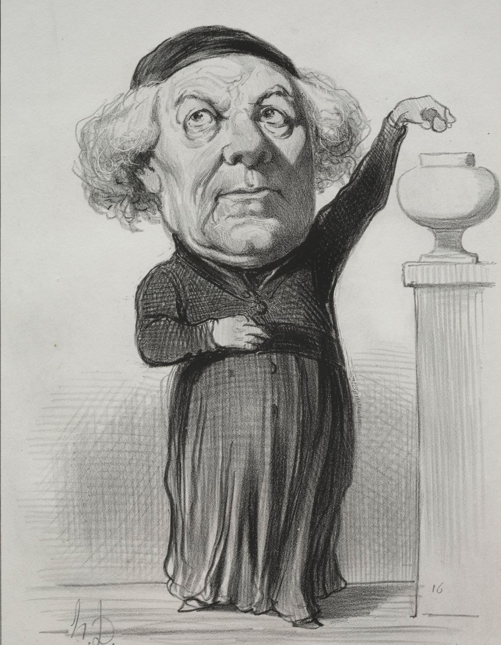 Jean Jacques Fayet, Bishop of Orleans by Honoré Daumier