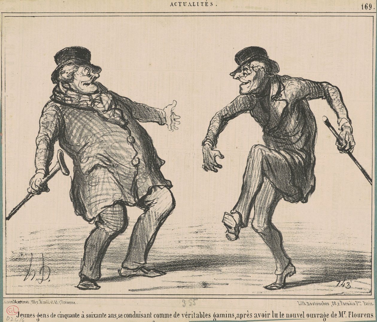 Young people from fifty to sixty years old ... by Honoré Daumier