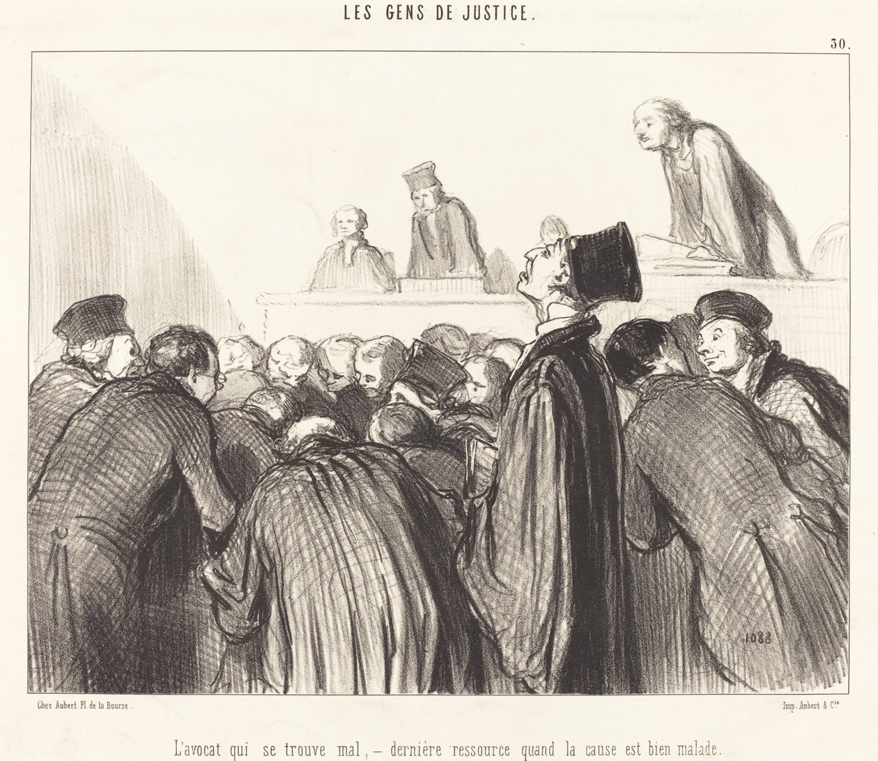 The Lawyer Who Feels Unwell by Honoré Daumier