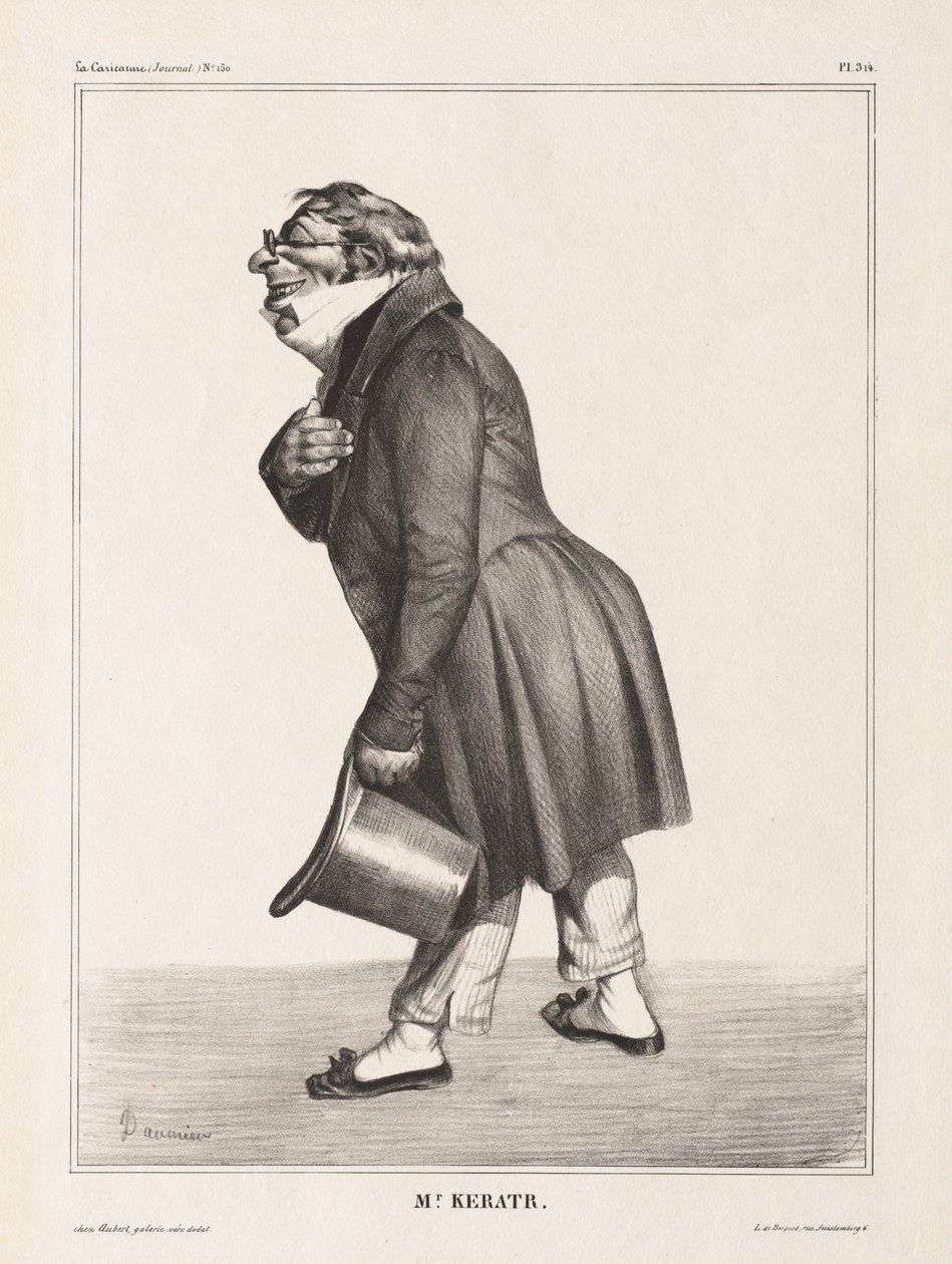 La Caricature, Pl. 314, Comte de Keratry by Honoré Daumier