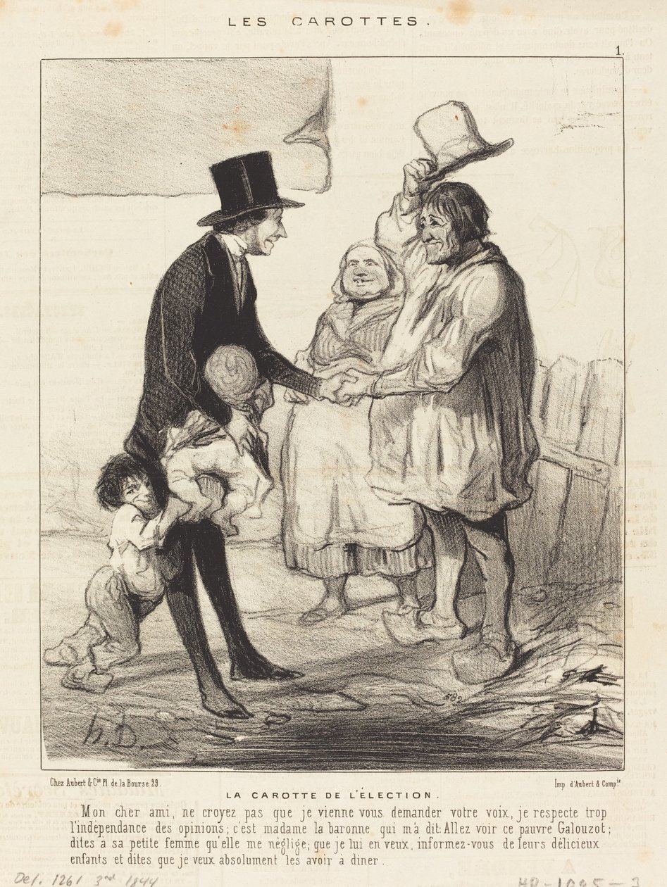 The Carrot of the Election by Honoré Daumier