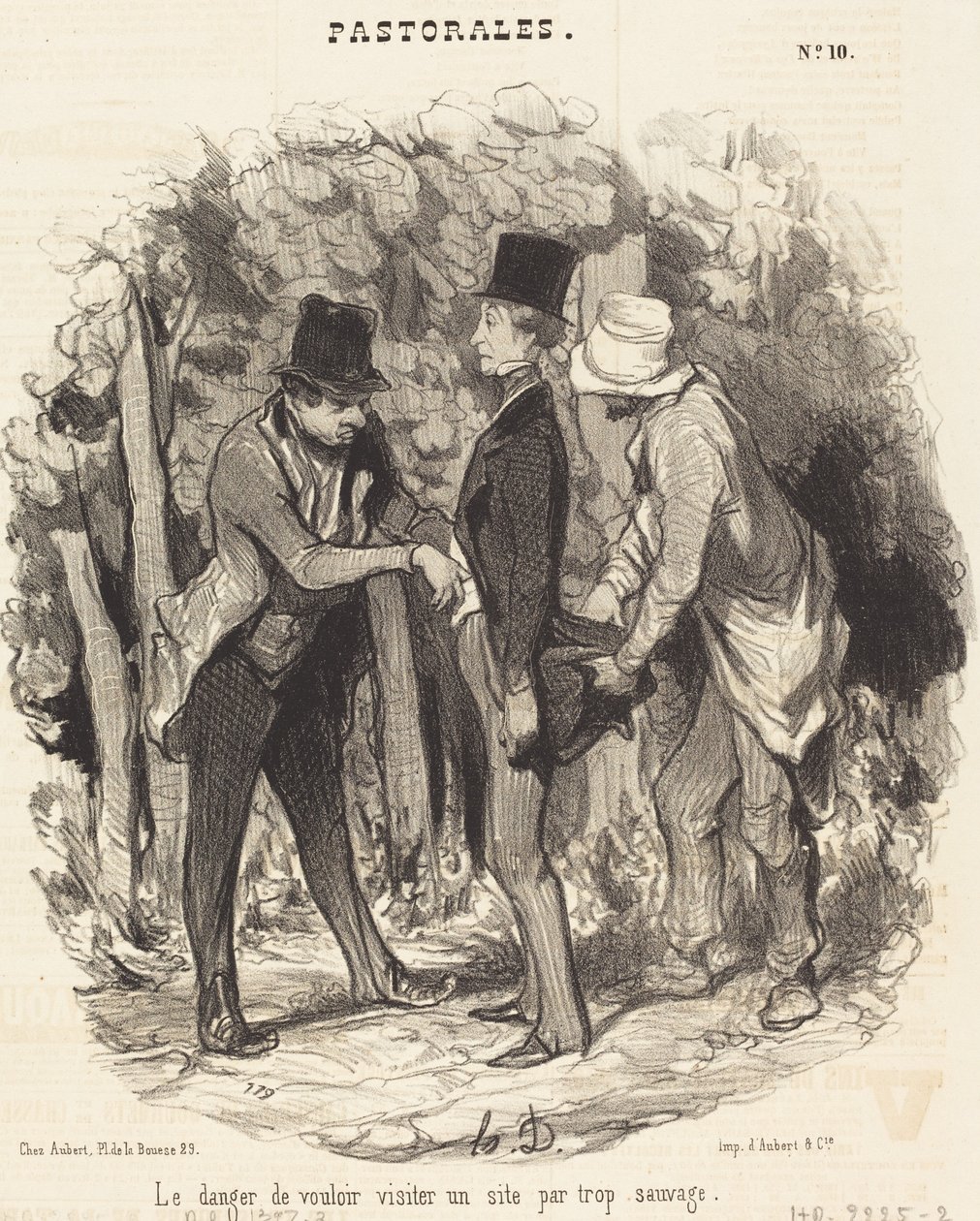 The Danger of... Visiting a Too Wild Site by Honoré Daumier