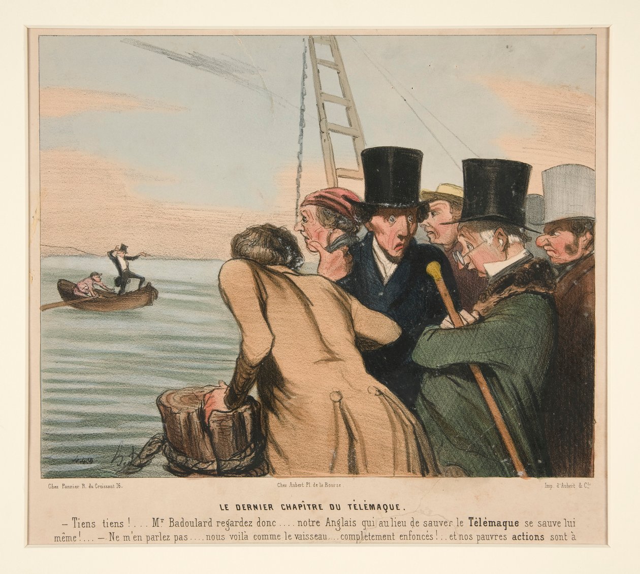 The Last Chapter of Telemachus, from La Caricature (Journal) by Honoré Daumier