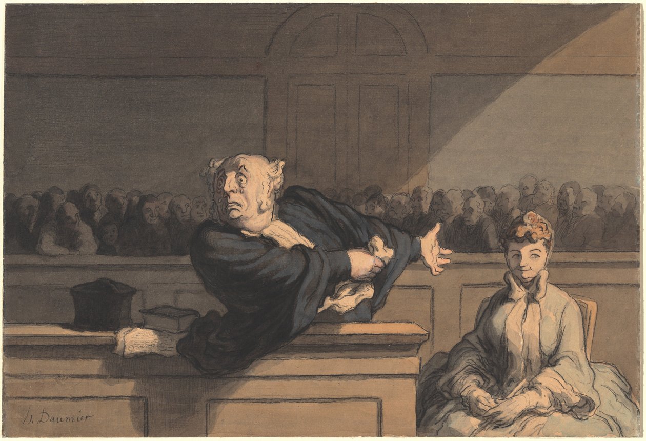 The Defender (Counsel for the Defense) by Honoré Daumier