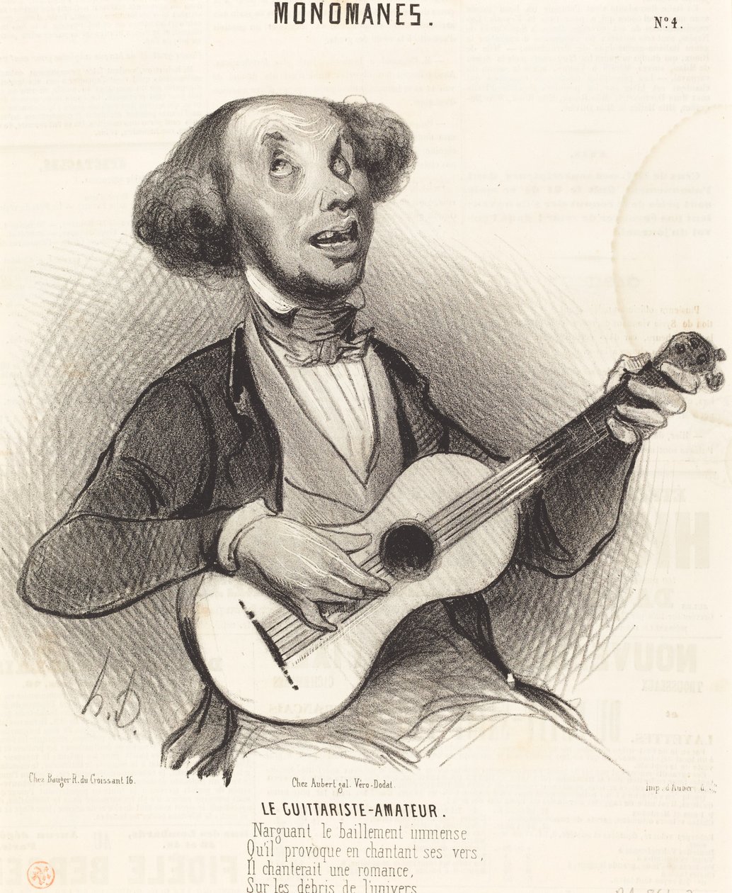 The Amateur Guitarist by Honoré Daumier
