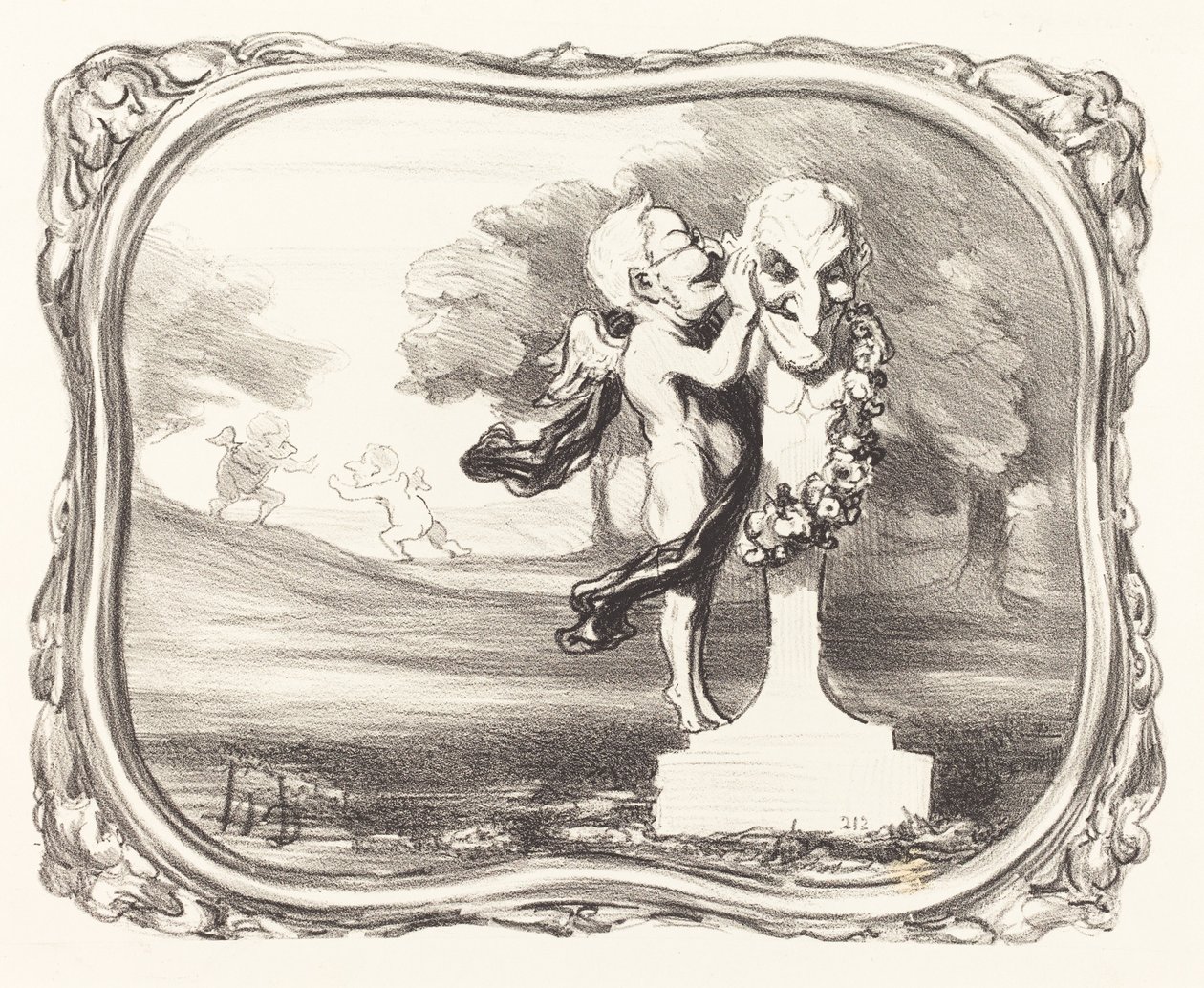 The Secret Confided to the Faun God by Honoré Daumier