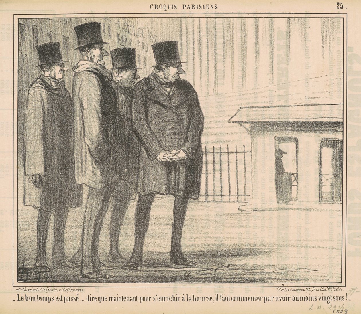 The Good Times Are Over by Honoré Daumier