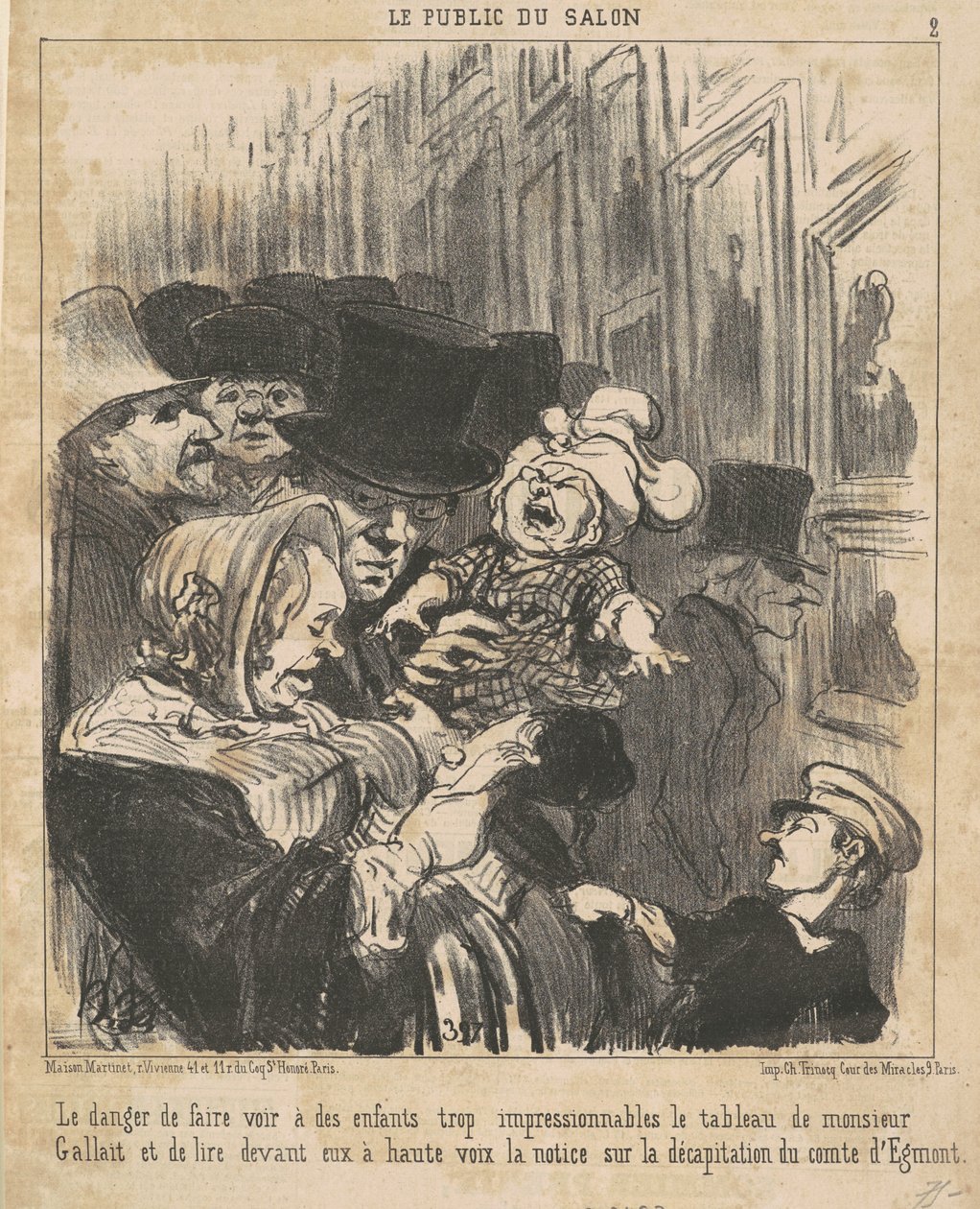 The Danger of Showing to Children... by Honoré Daumier