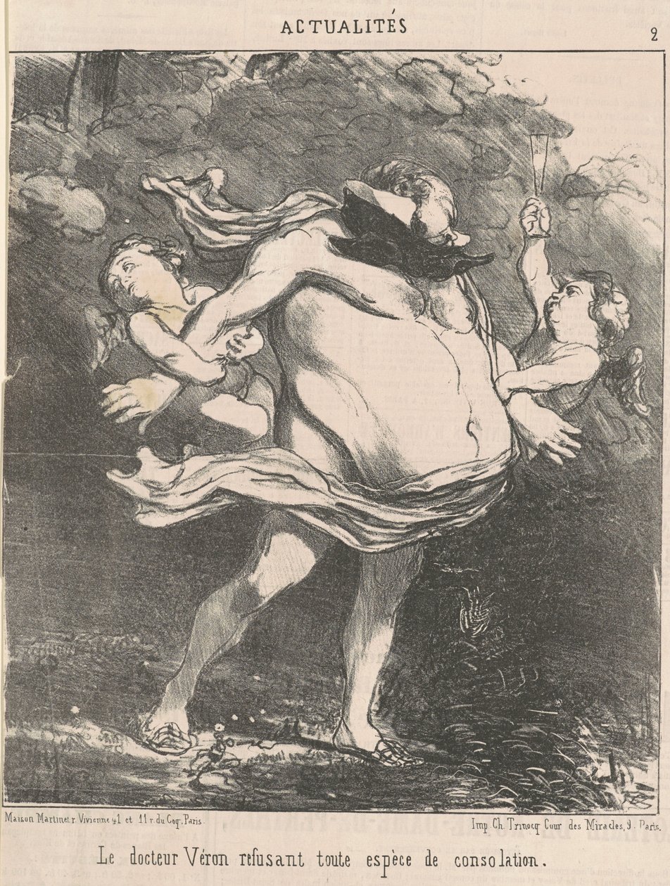 Doctor Véron Refusing... Consolation by Honoré Daumier