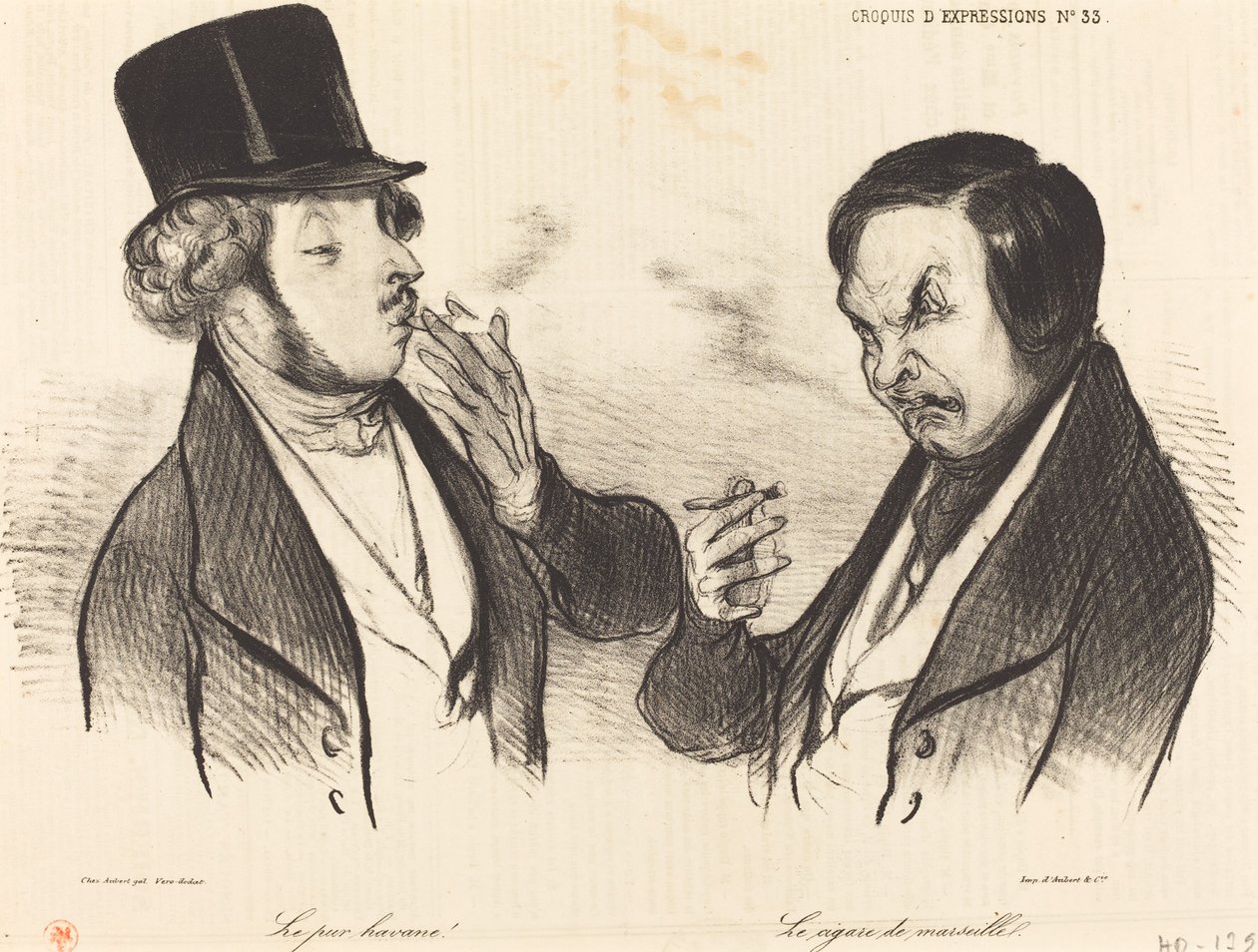 The pure Havana! The cigar from Marseille by Honoré Daumier