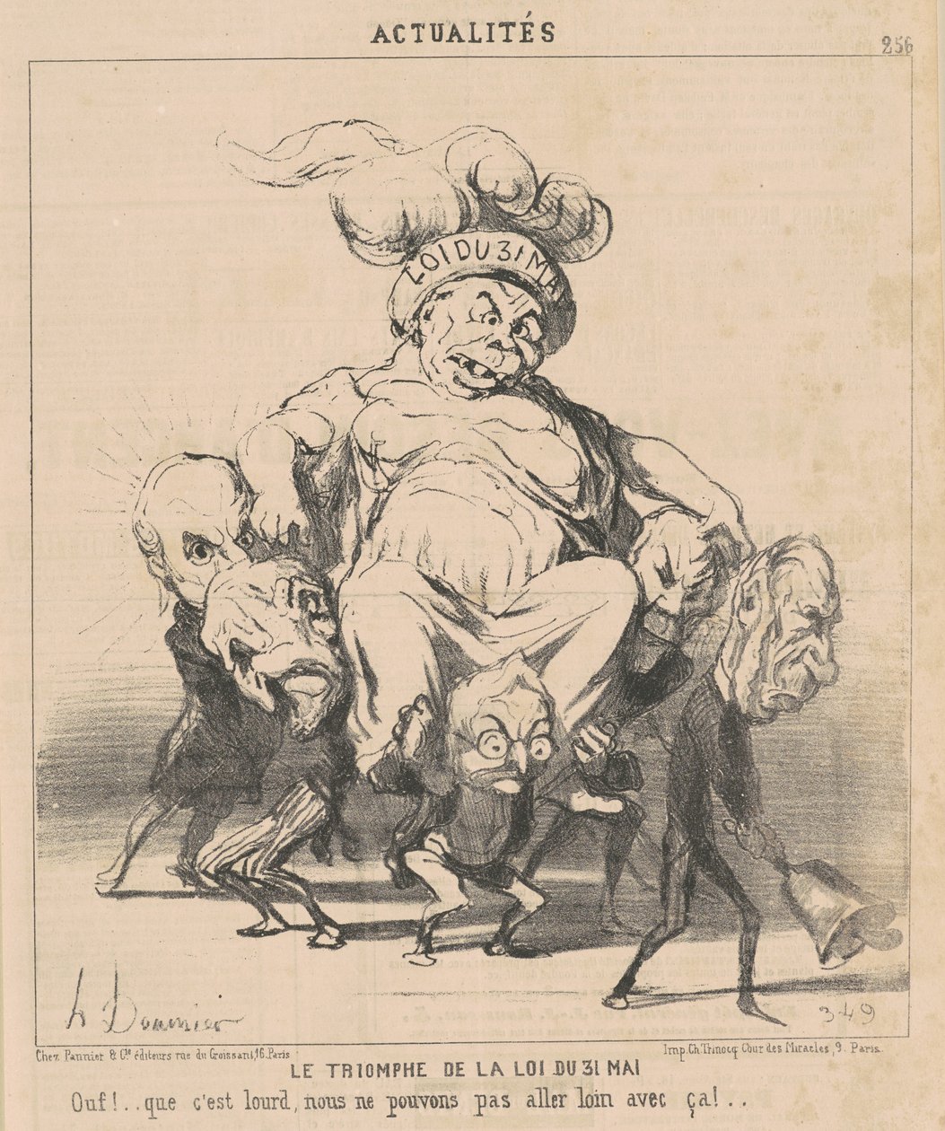 The Triumph of the Law of May 31 by Honoré Daumier
