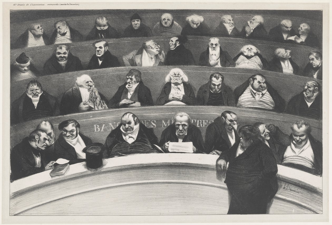 The Legislative Belly by Honoré Daumier