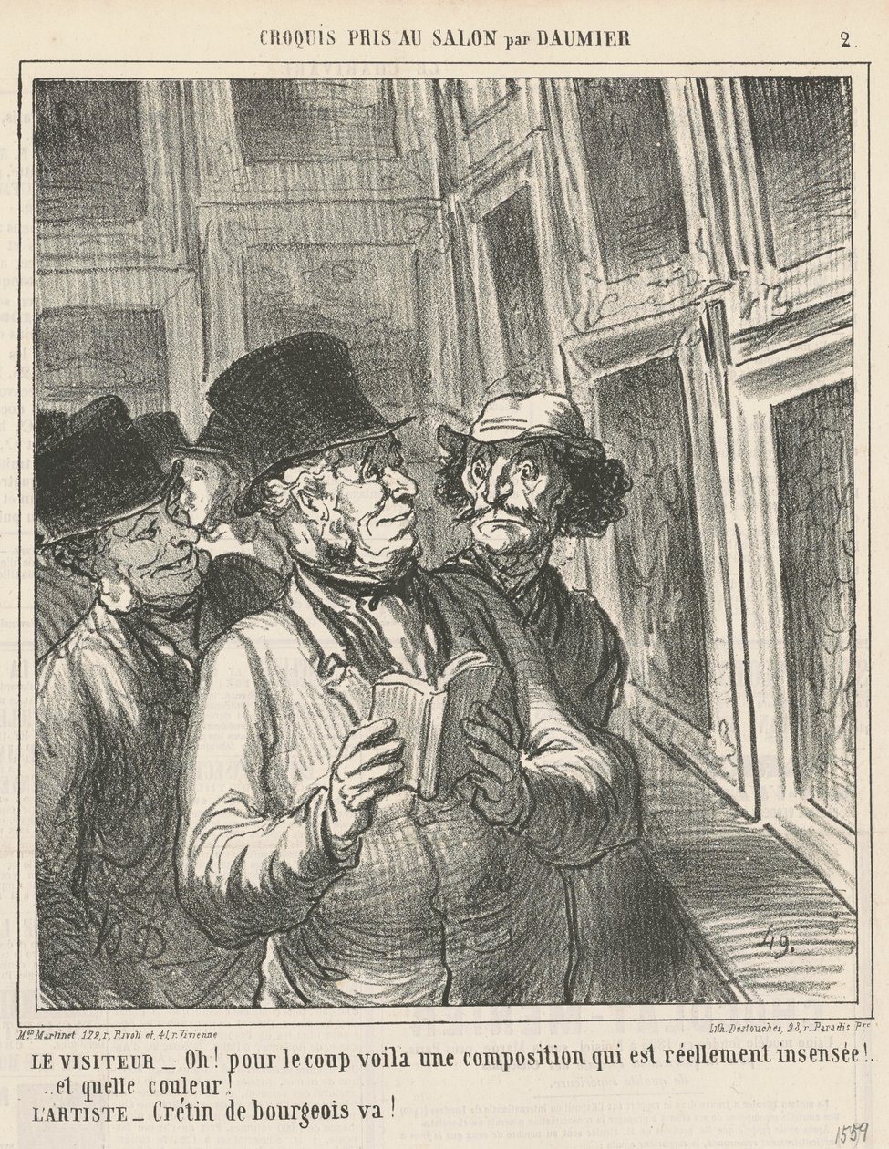 The Visitor by Honoré Daumier
