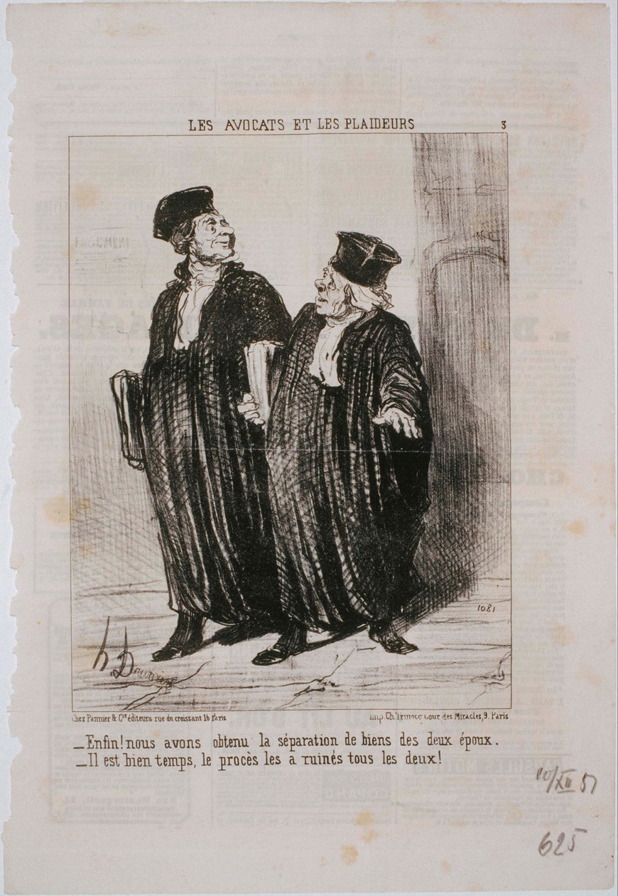 The Lawyers and Litigants by Honoré Daumier