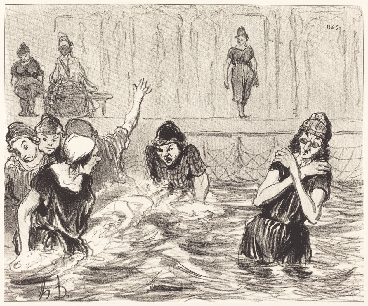 The Bathers by Honoré Daumier
