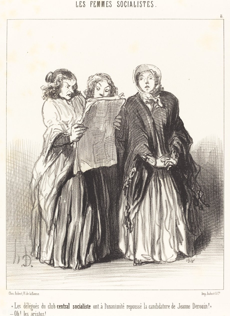 The Delegates of the Central Socialist Club Rejected... by Honoré Daumier