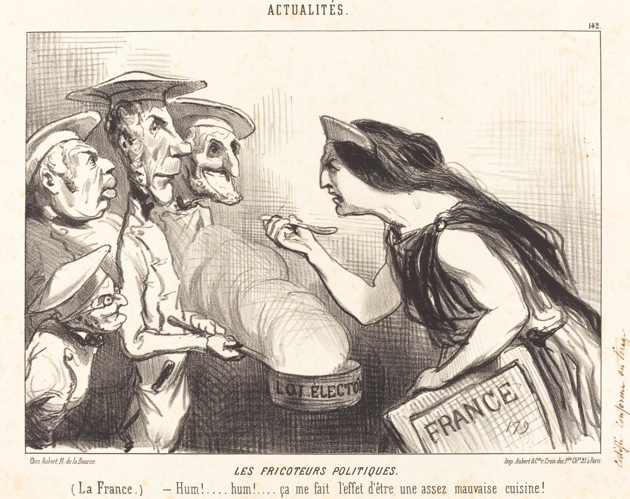 The Political Fricoteurs by Honoré Daumier