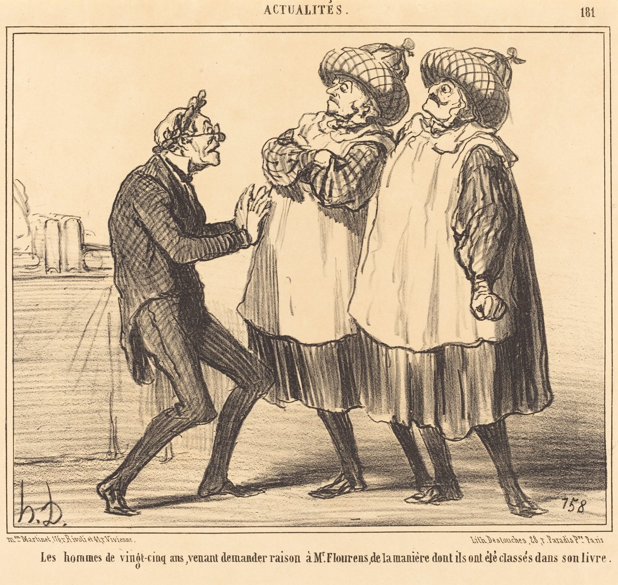 The Men of Twenty-Five Years... by Honoré Daumier
