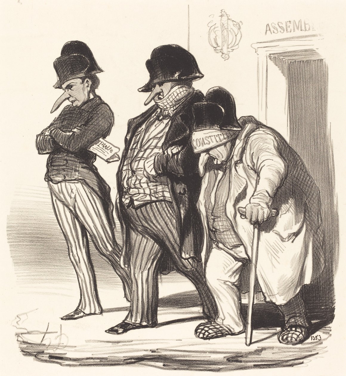 The Napoleonic Journals Leaving the National Assembly by Honoré Daumier